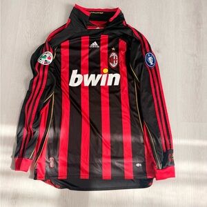 Adidas AC Milan 2007/08 Home Shirt Long sleeve Maldini Size Large